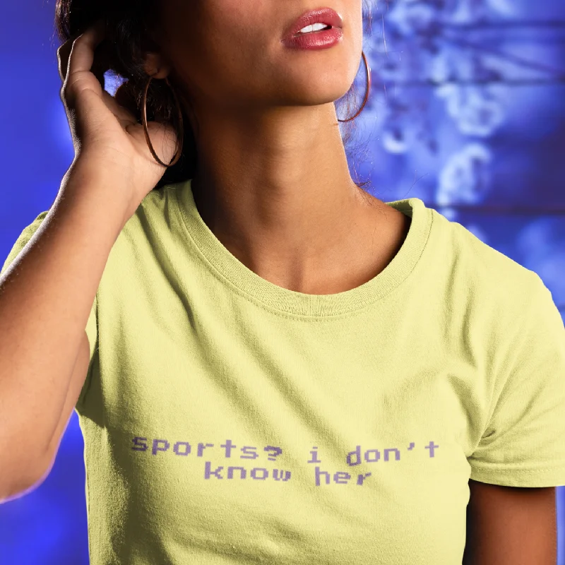 Sports? I Don’t Know Her Short-Sleeve Unisex T-Shirt