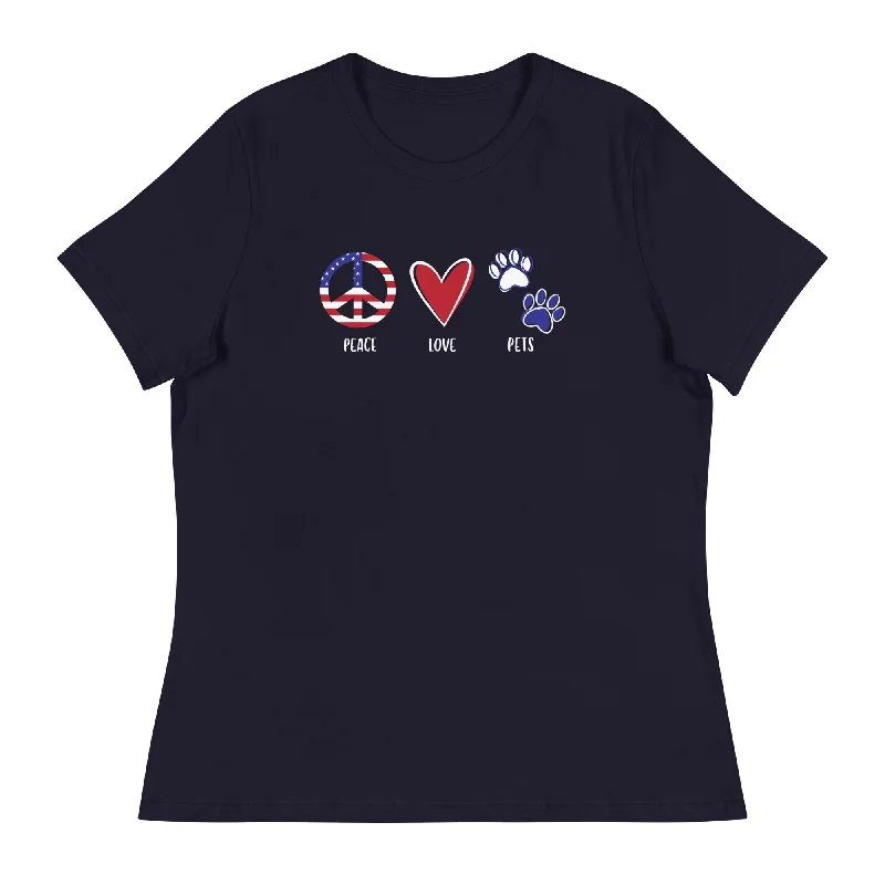 Peace Love & Pets Relaxed T-Shirt