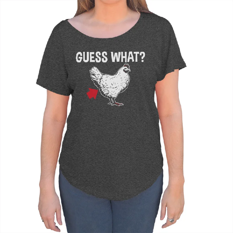 Women's Guess What Chicken Butt Scoop Neck T-Shirt