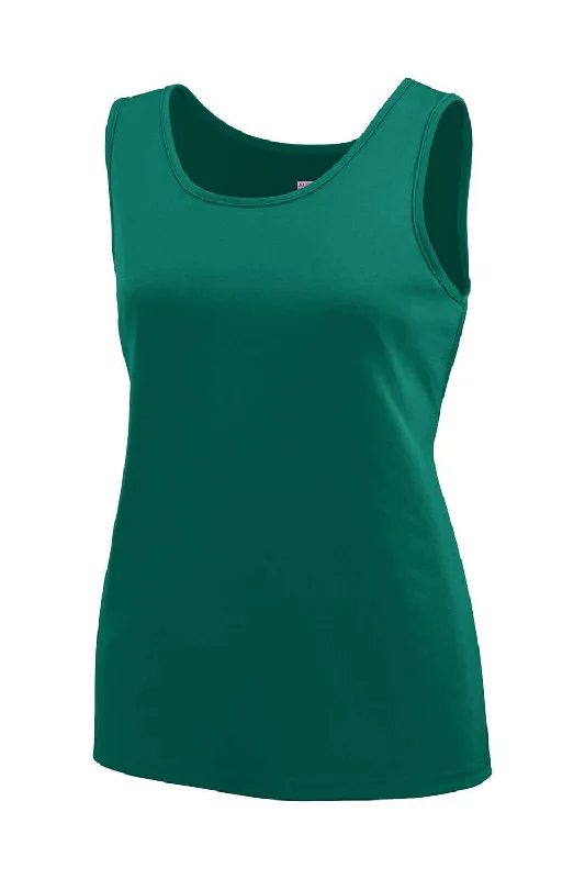 Augusta Sportswear Womens Training Moisture Wicking Tank Top - Dark Green