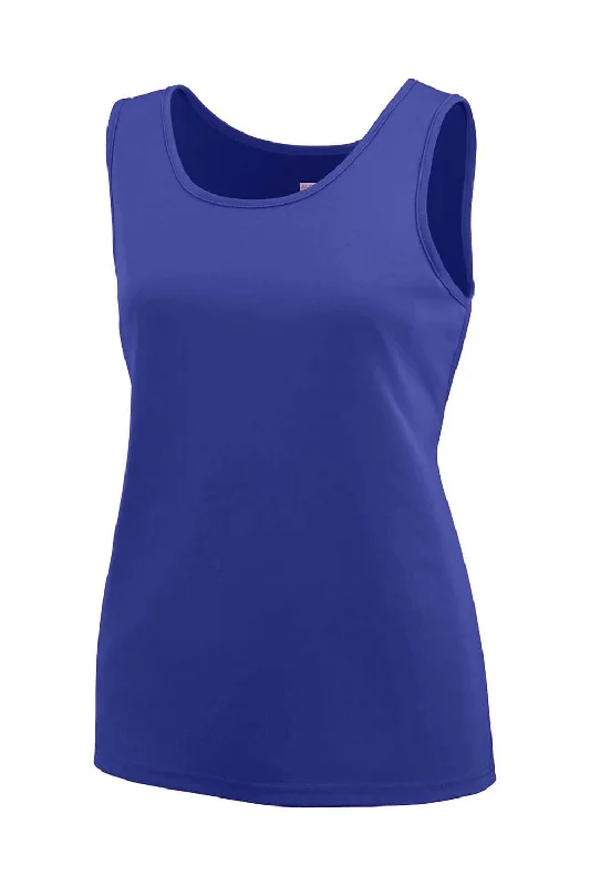 Augusta Sportswear Womens Training Moisture Wicking Tank Top - Purple