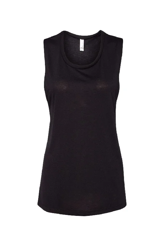 Bella + Canvas Womens Flowy Muscle Tank Top - Black