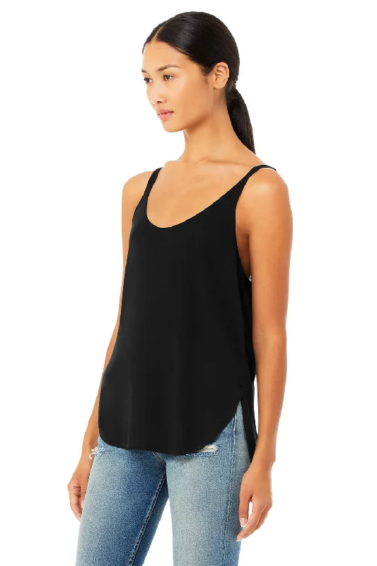 Bella + Canvas Womens Flowy Tank Top - Black