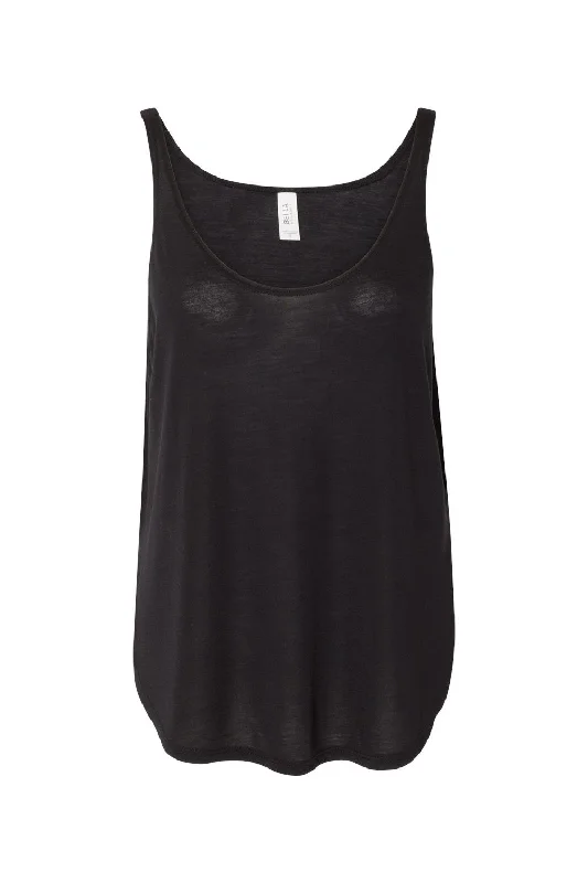 Bella + Canvas Womens Flowy Tank Top - Black