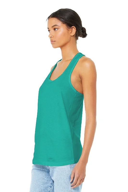 Bella + Canvas Womens Jersey Tank Top - Teal Green