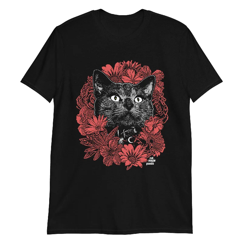 CATSOMMAR Red Flowers Unisex Shirt