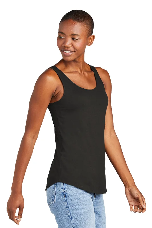 District Womens Perfect Tri Relaxed Tank Top - Black