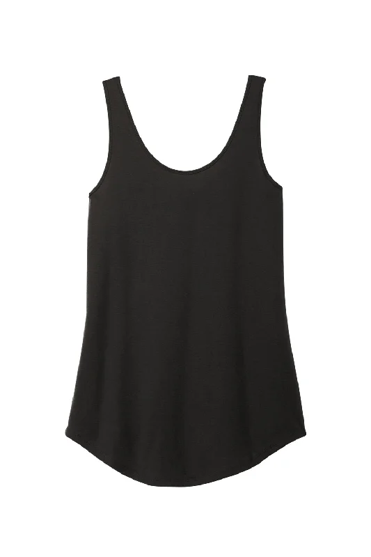 District Womens Perfect Tri Relaxed Tank Top - Black