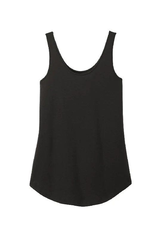 District Womens Perfect Tri Relaxed Tank Top - Black