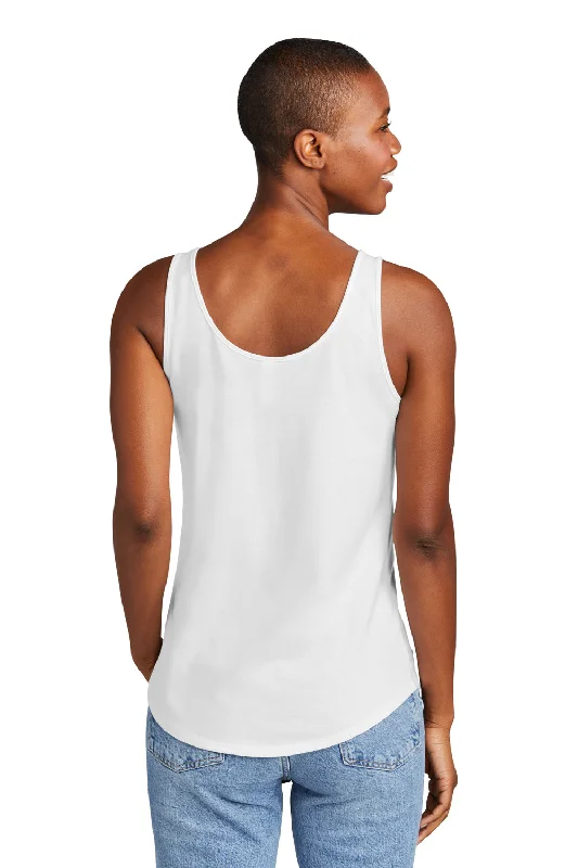 District Womens Perfect Tri Relaxed Tank Top - White