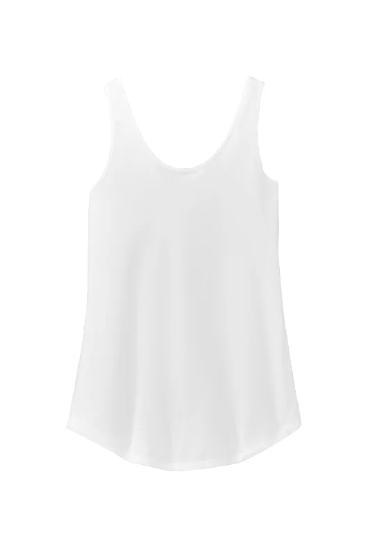 District Womens Perfect Tri Relaxed Tank Top - White