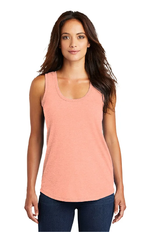 District Womens Perfect Tri Tank Top - Heather Dusty Peach