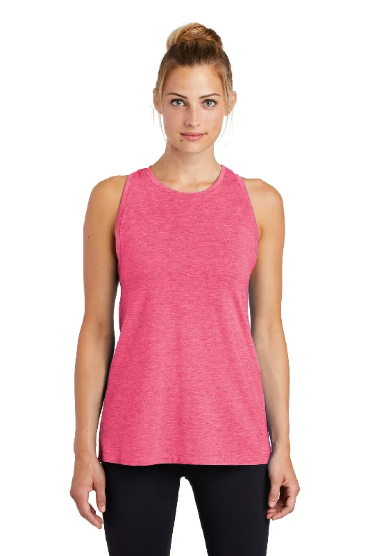 Sport-Tek Womens Moisture Wicking Tank Top - Heather Raspberry Pink