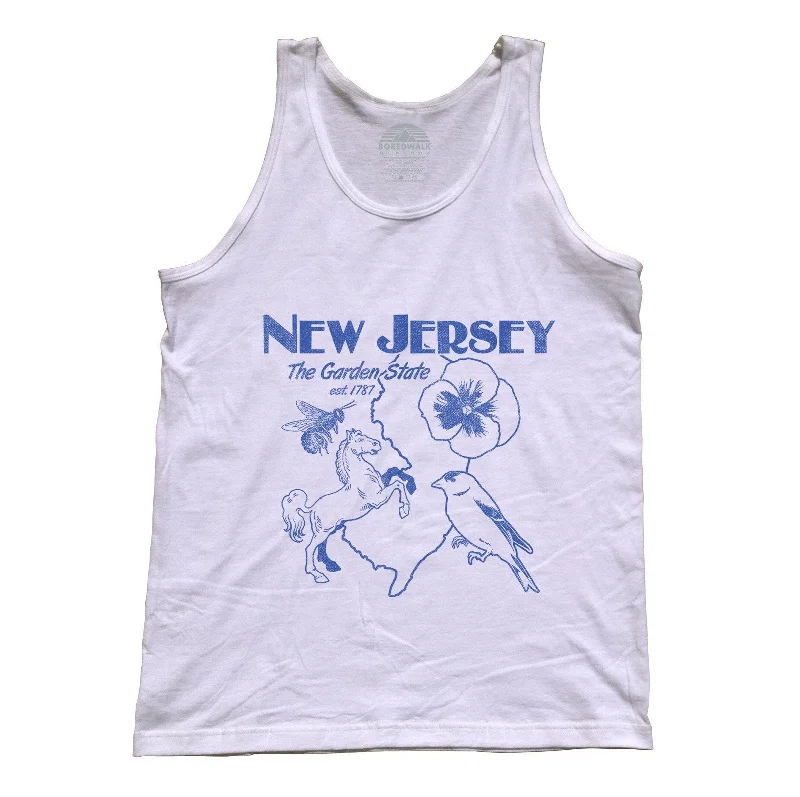 Unisex New Jersey Tank Top Retro Garden State