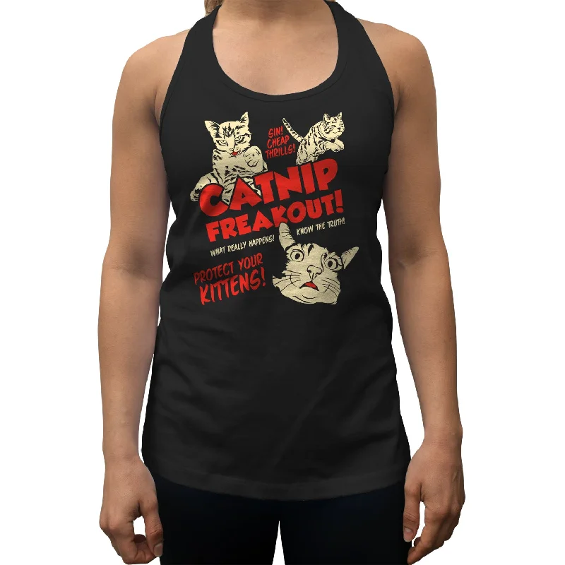 Women's Catnip Freakout Racerback Tank Top