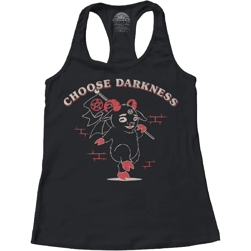 Women's Choose Darkness Racerback Tank Top