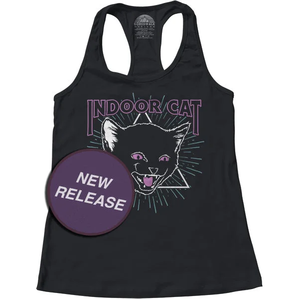 Women's Indoor Cat Racerback Tank Top