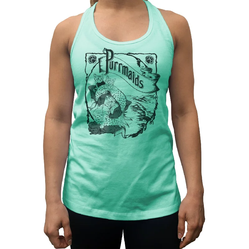 Women's Purrmaids Racerback Tank Top