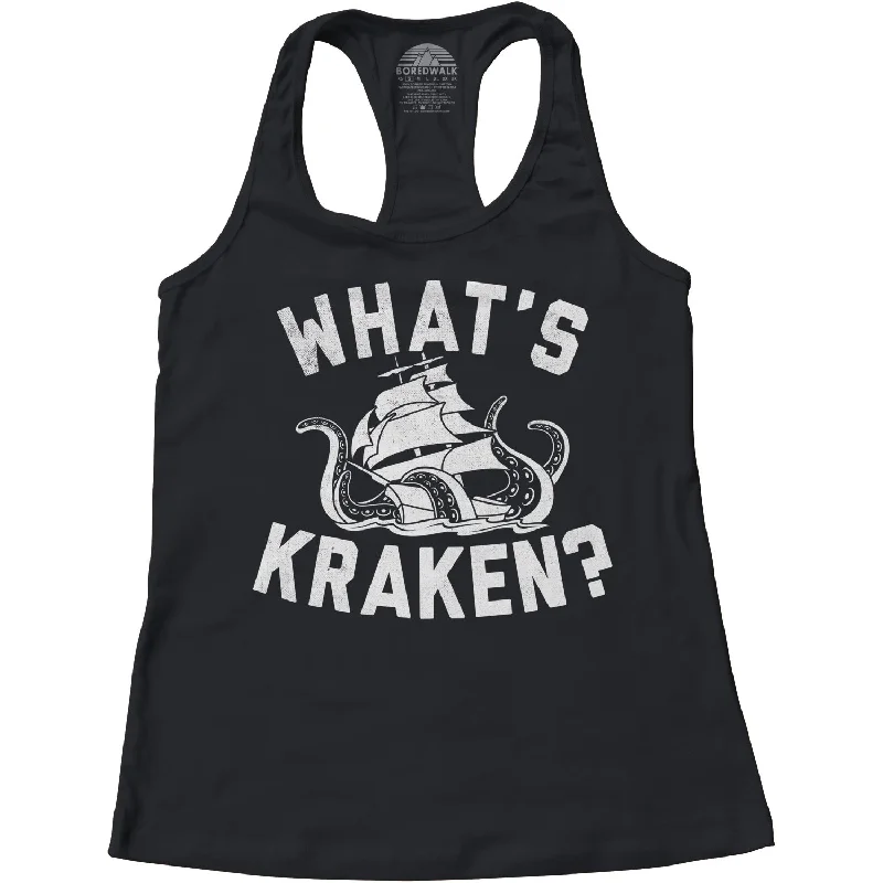 Women's What's Kraken Sea Monster Racerback Tank Top