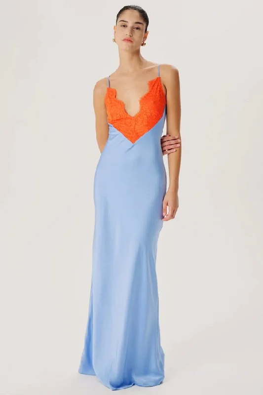 Vito Dress Cornflower Orange