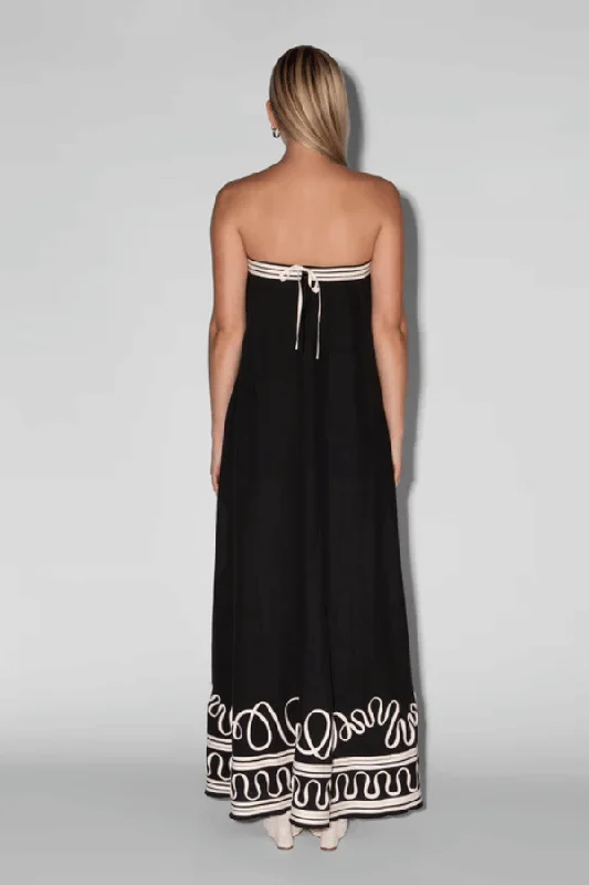 Casella Maxi Dress Noir