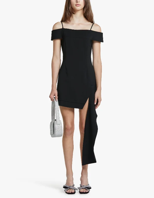 Off The Shoulder Dress - Black