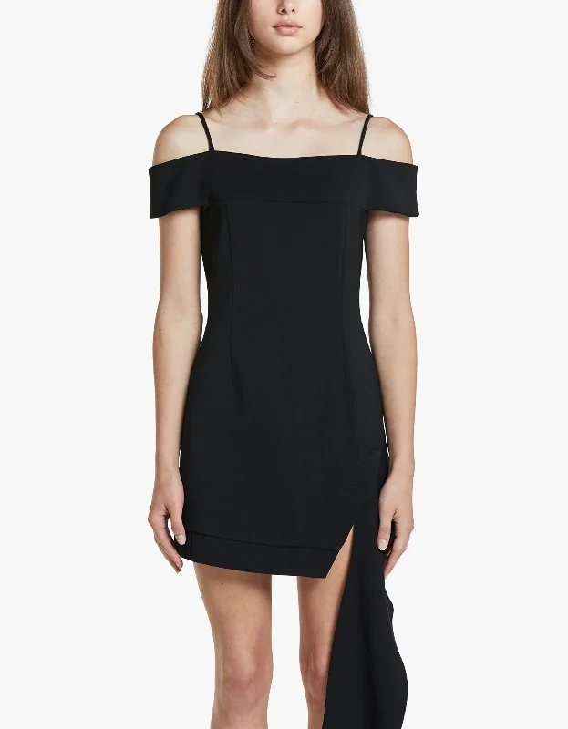 Off The Shoulder Dress - Black