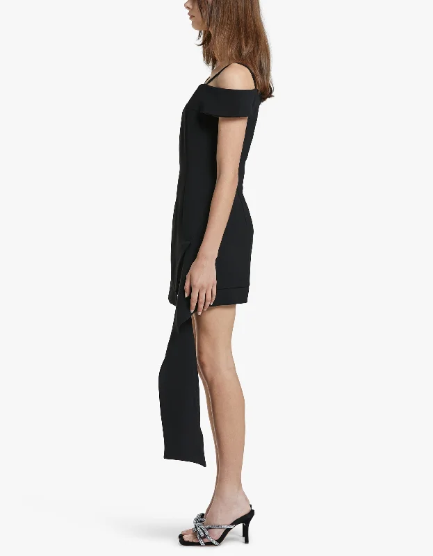 Off The Shoulder Dress - Black