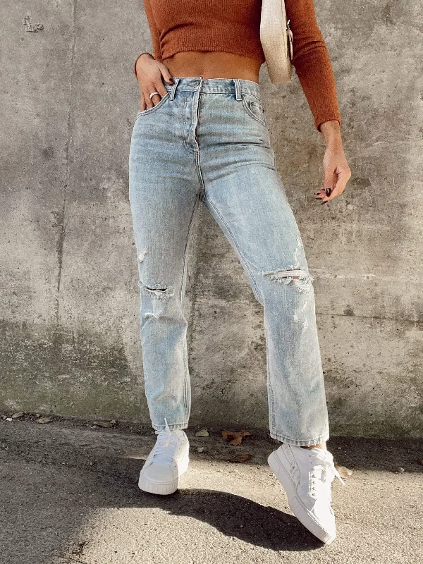 High Waist Girlfriend Denim