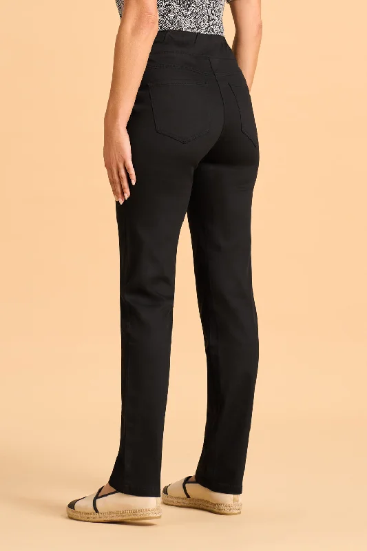 Bengajean® Full Length Straight Leg - Black Noir