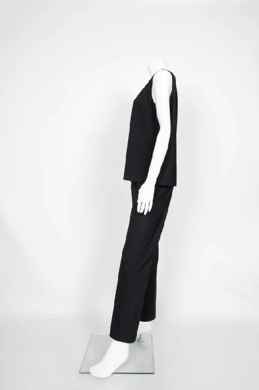 Black Straight Pant with Pockets