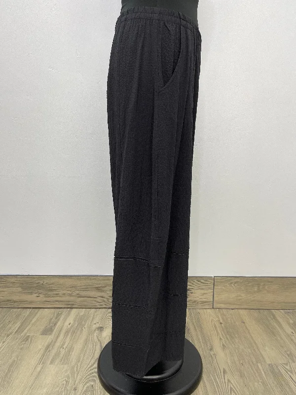 Black Tiered Hem Pants