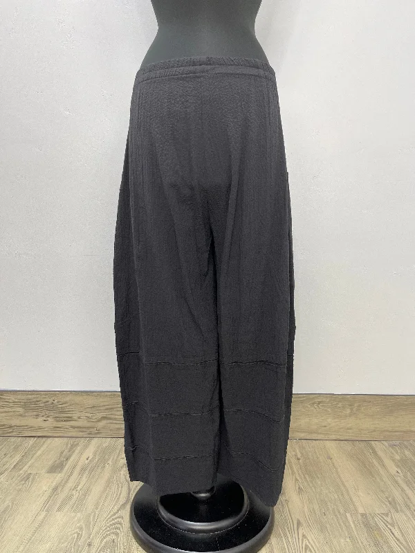 Black Tiered Hem Pants