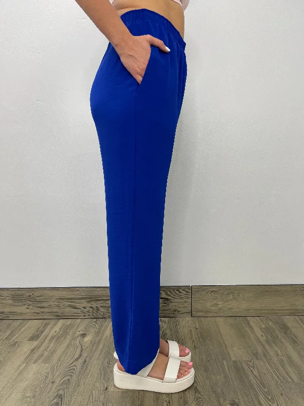 Blue Straight Leg Pant