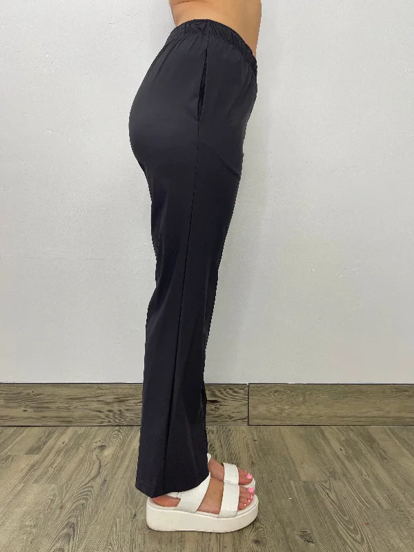 Charcoal Straight Pant with Pockets