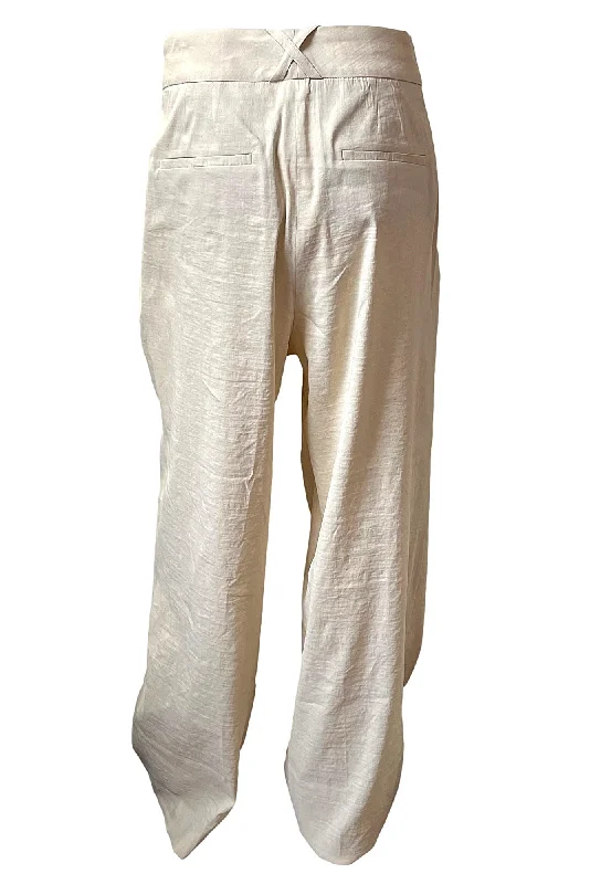 Tailored Linen-Blend Trousers