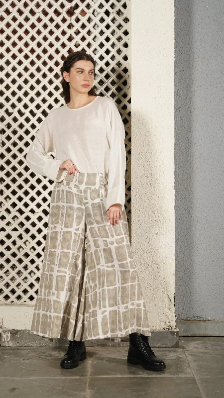 Dane Linen Blend Pant in Cream