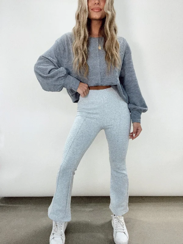 Grey Flare Sweatpant