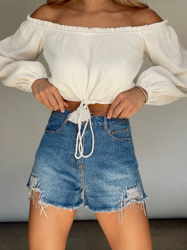 Hometown Girl Denim Shorts