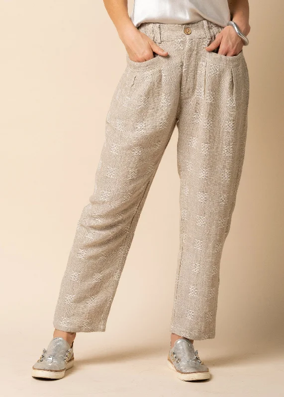 Kruze Linen Blend Pant in Latte