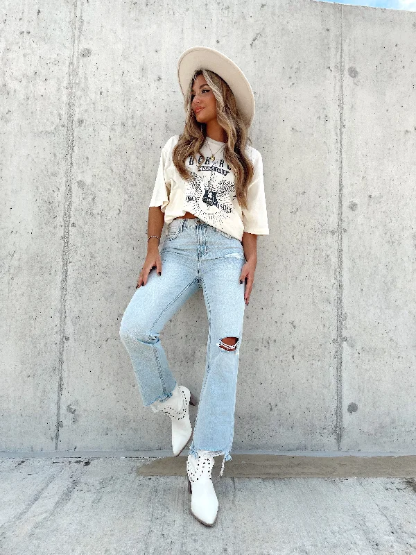 Light Wash Boyfriend Denim