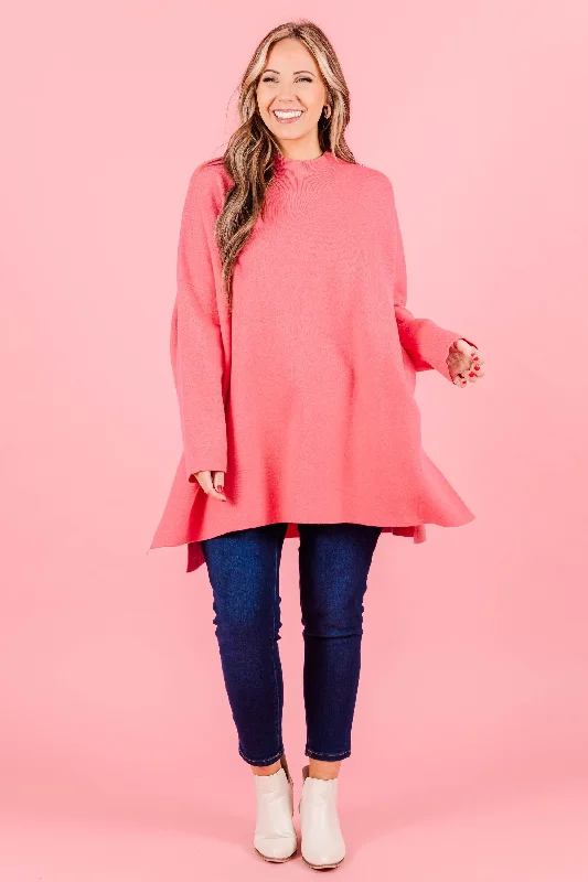 Notting Hill Sweater, Hot Coral