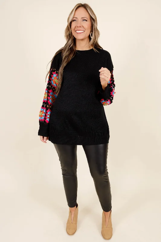 Queen Of Peace Sweater, Black