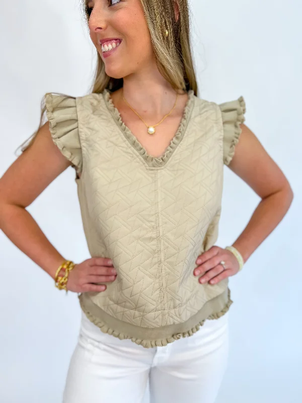 Kimberly Ruffle Vest Top