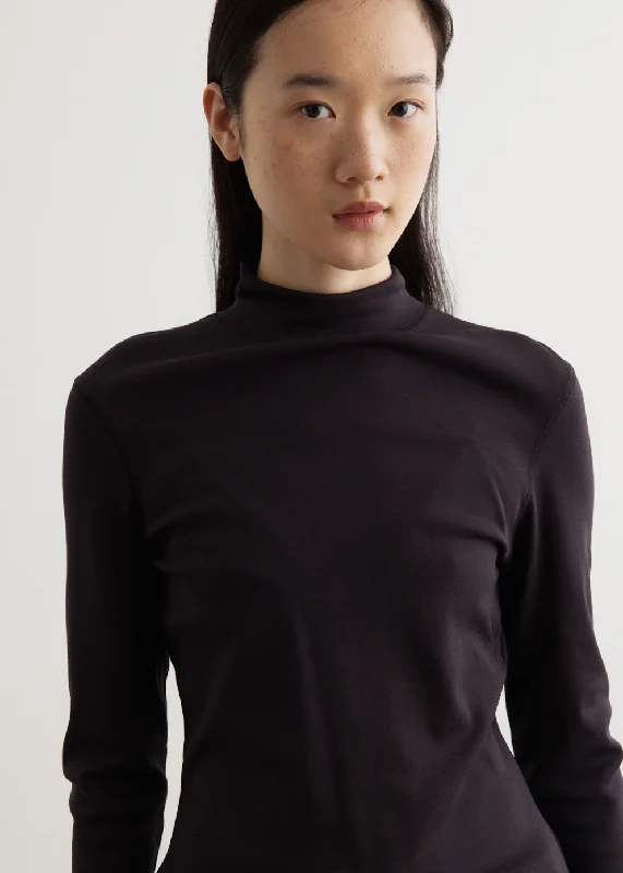 Rib Turtleneck Top