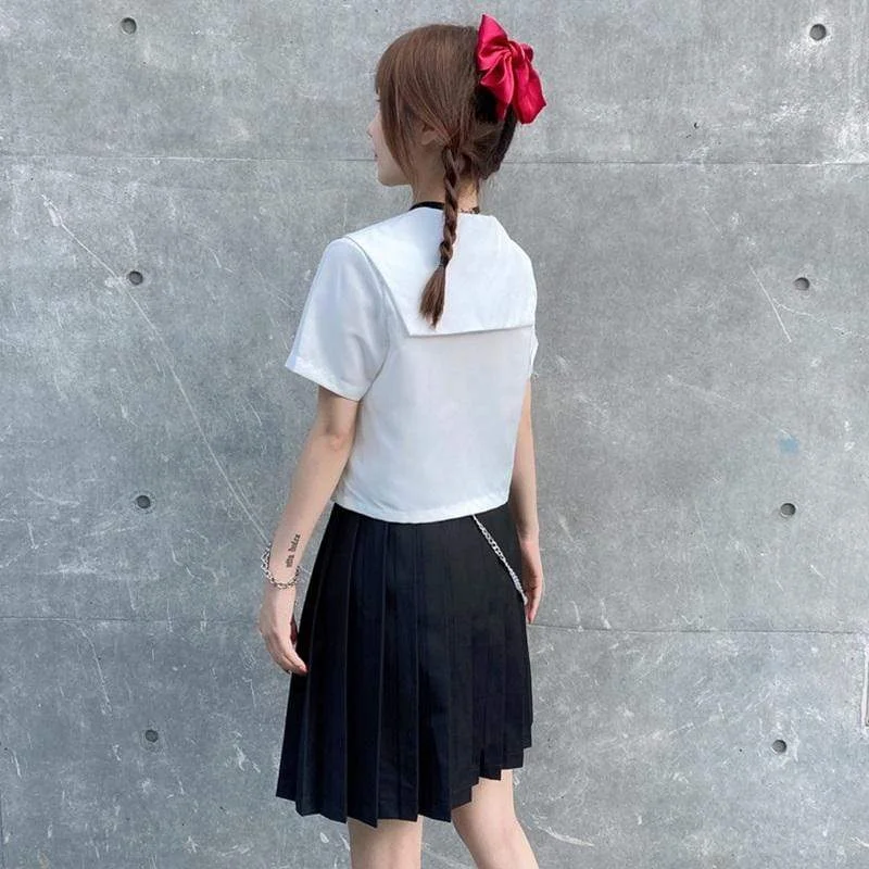 Women's Kawaii JK Uniform Bowknot Tops