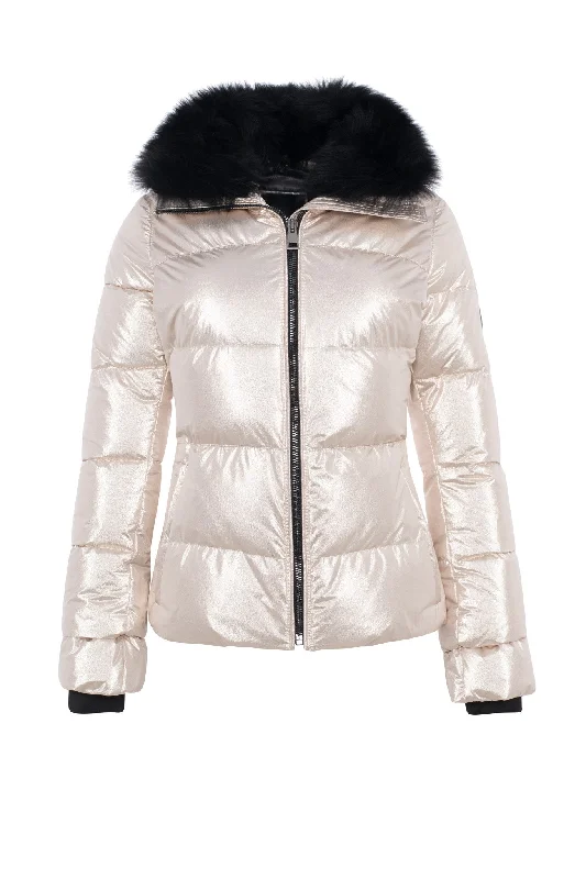 Après-Ski Jacket with Detachable Toscana Shearling Lamb Collar