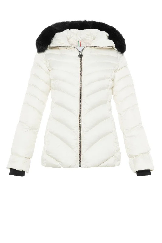 Après-Ski Jacket with Detachable Toscana Shearling Lamb Hood Trim