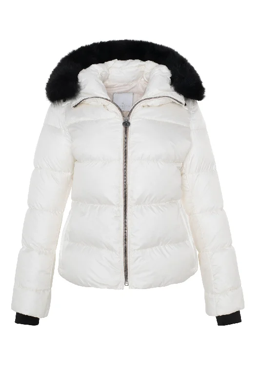 Après-Ski Jacket with Detachable Toscana Shearling Lamb Hood Trim