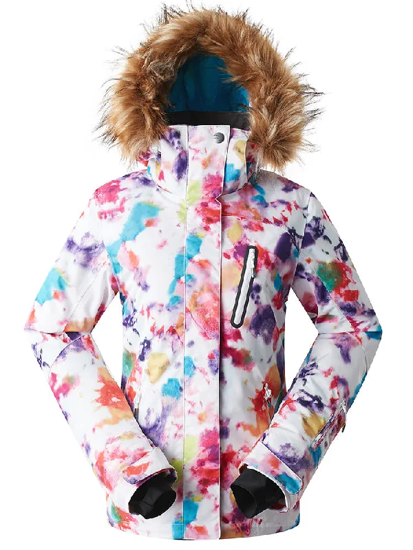 Gsou Snow Women's High Waterproof Windproof Colorful Ski Snowboard Jackets